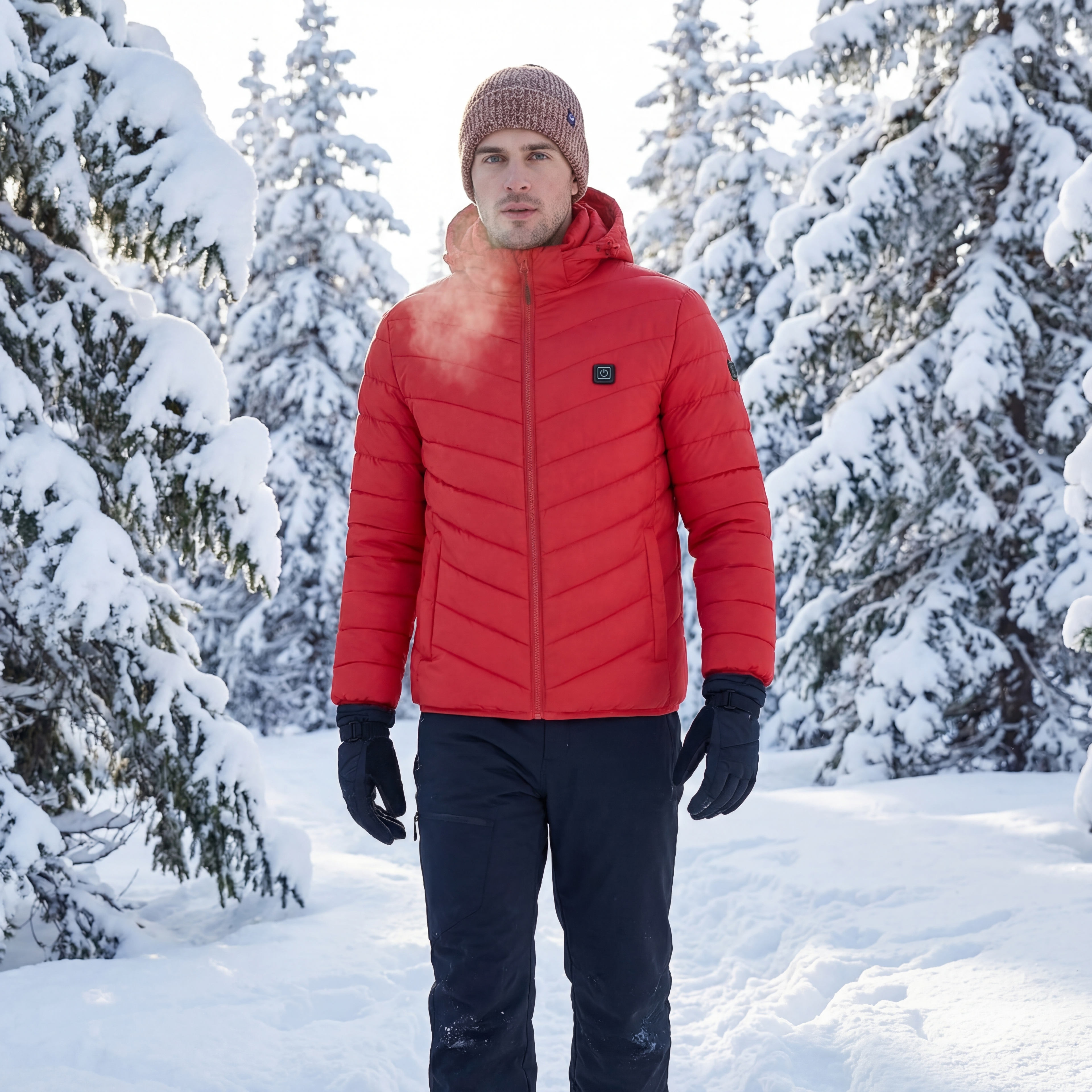 Men's COLDSTATE® Self Heating Jacket Red
